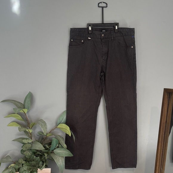 Hugo Boss Dark Gray Corduroy Men's Pants